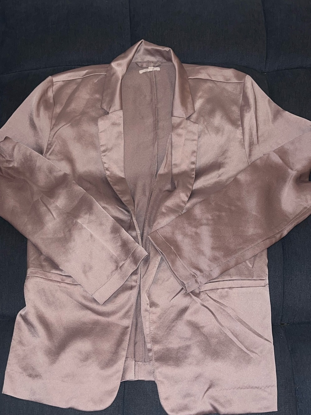Maurices Taupe Satin Blazer